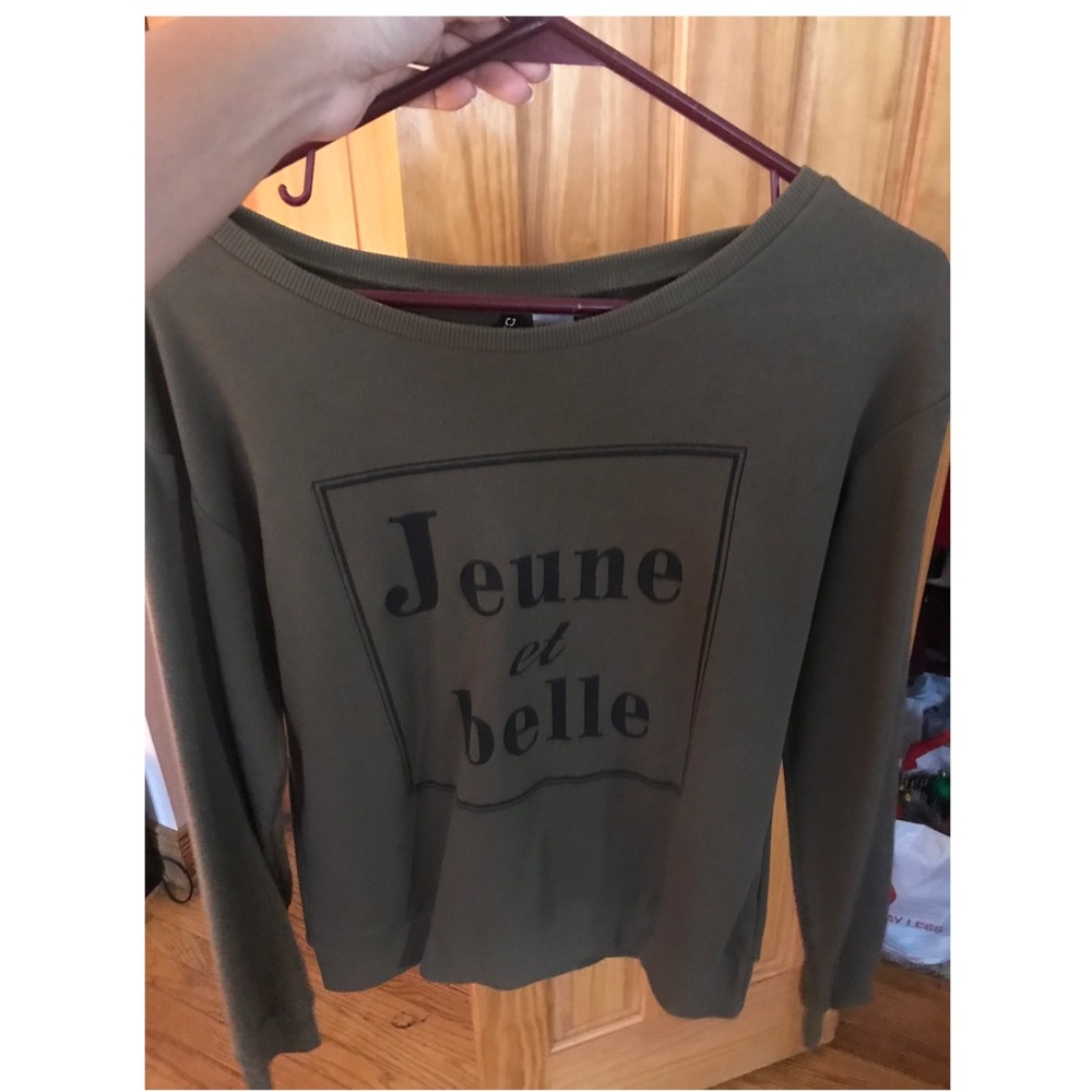 Olive green sweater!